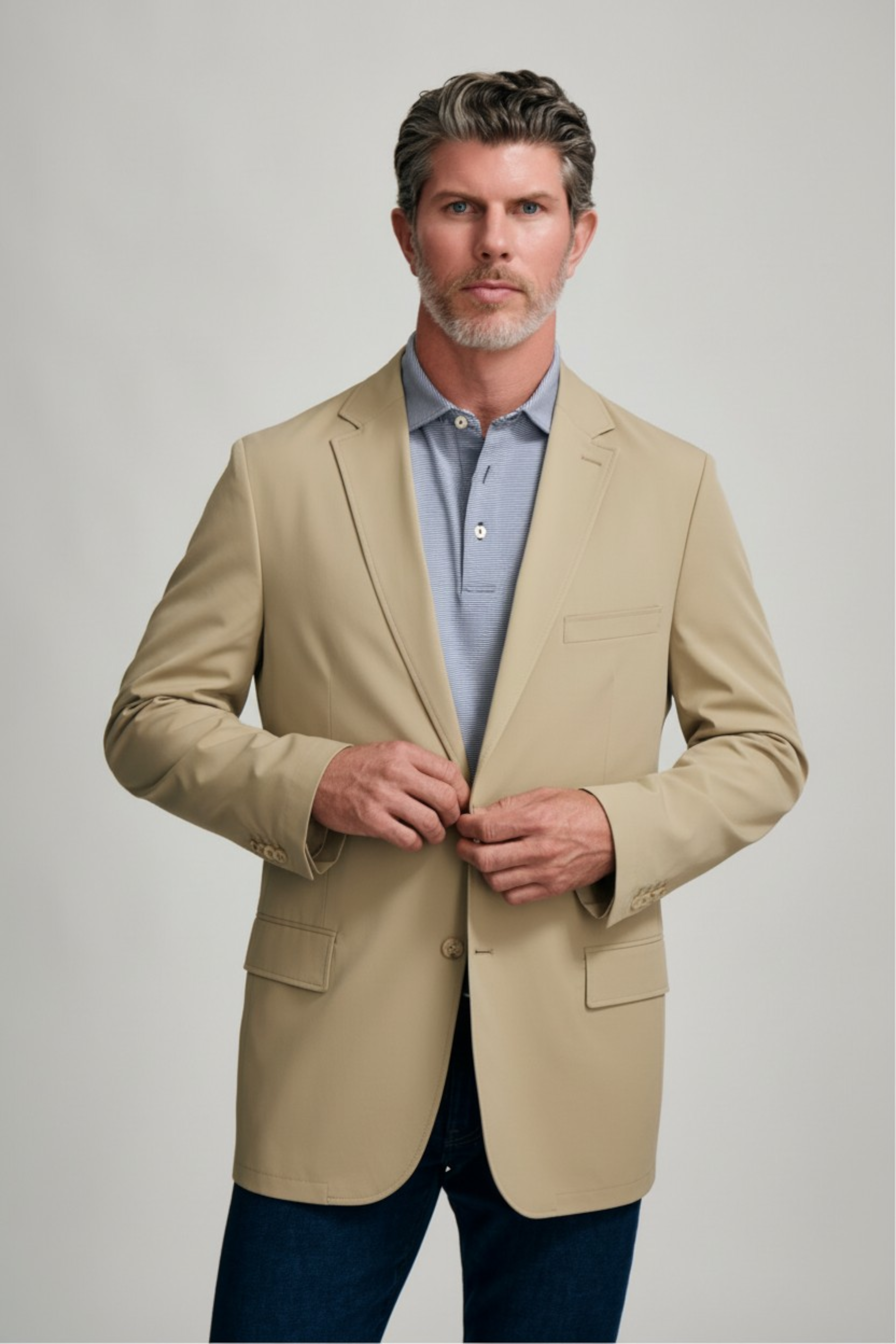 New Yorker Blazer | Khaki – JOA | James Oak Apparel - Men's Apparel